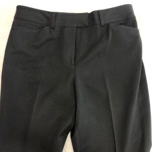Talbots classic black slim leg trousers